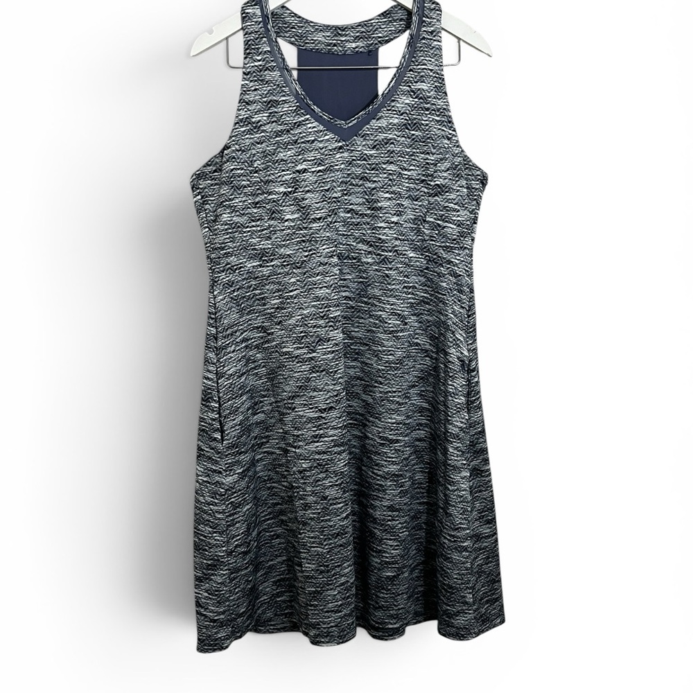 MPG Heathered Navy Athletic Tank Dress